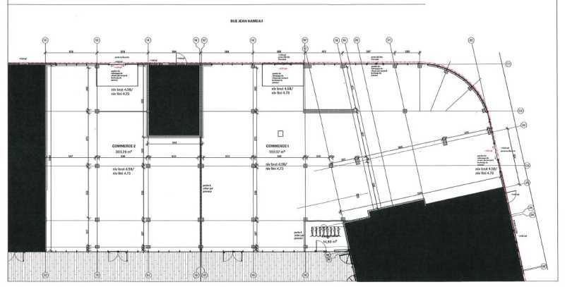Vente locaux commerciaux 856 m² divisibles à partir de 303 m²