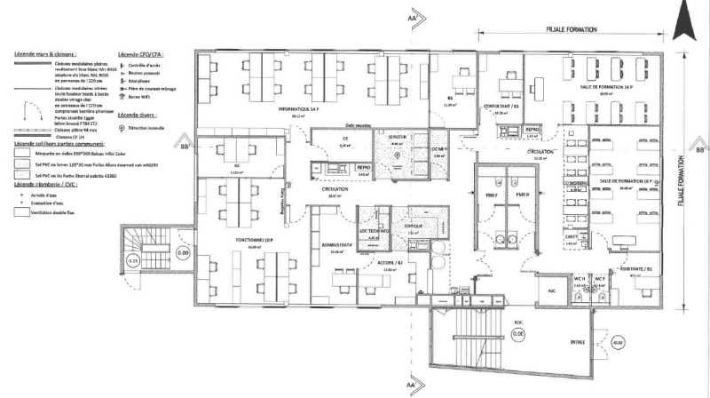 Location bureaux 1090 m² divisibles à partir de 322 m²