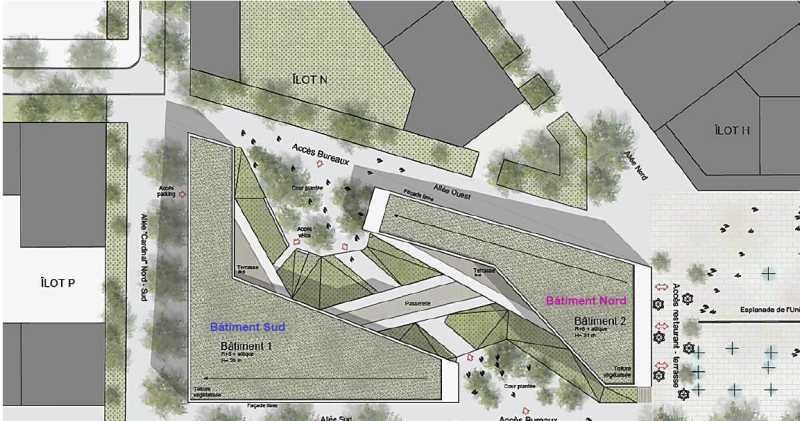 Location bureaux 4771 m² divisibles à partir de 311 m²