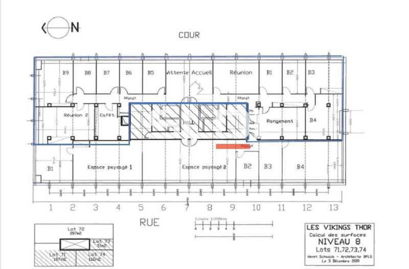 Location bureaux 338 m² non divisibles