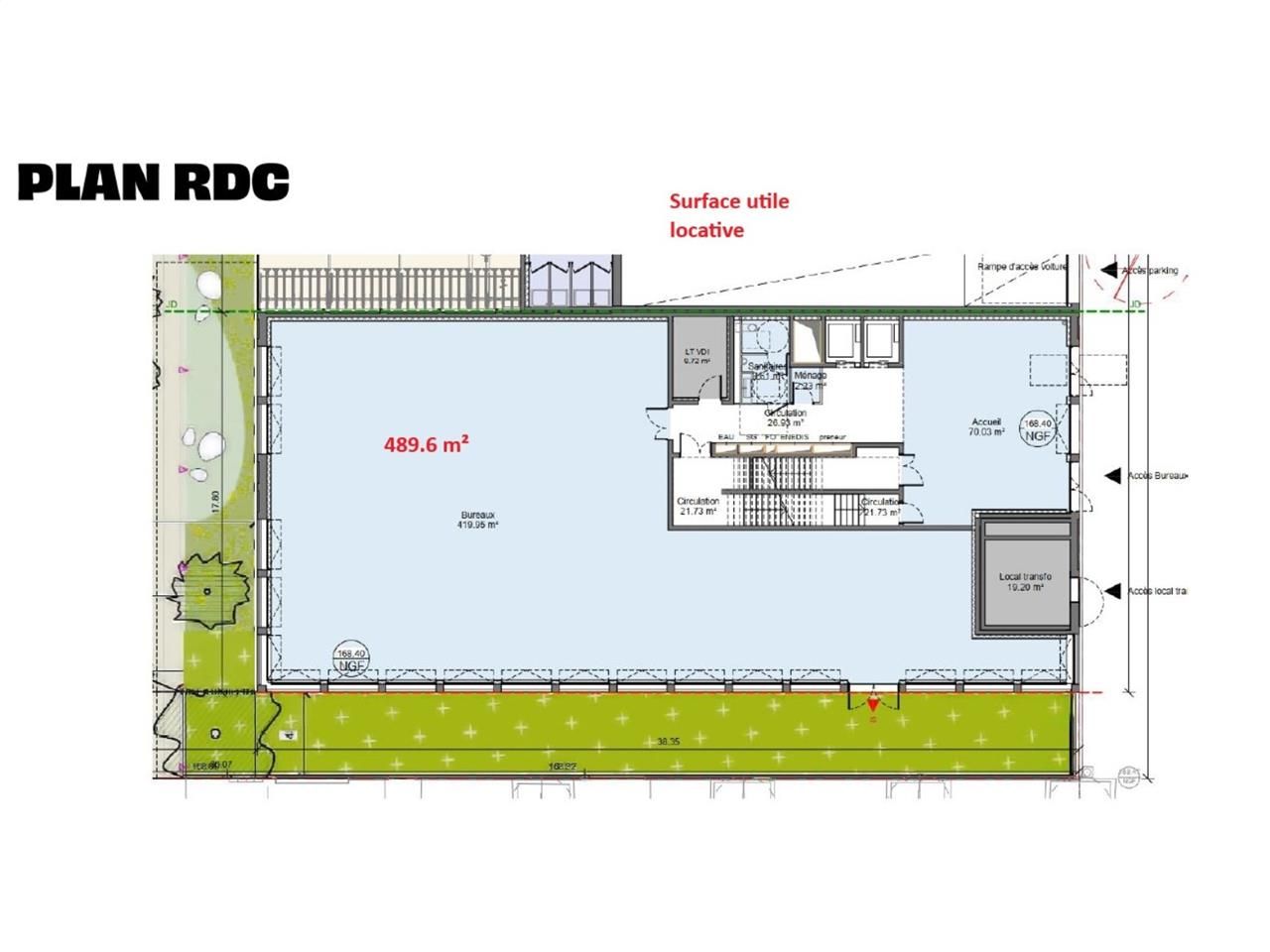 Vente bureaux 3983 m² divisibles à partir de 247 m²