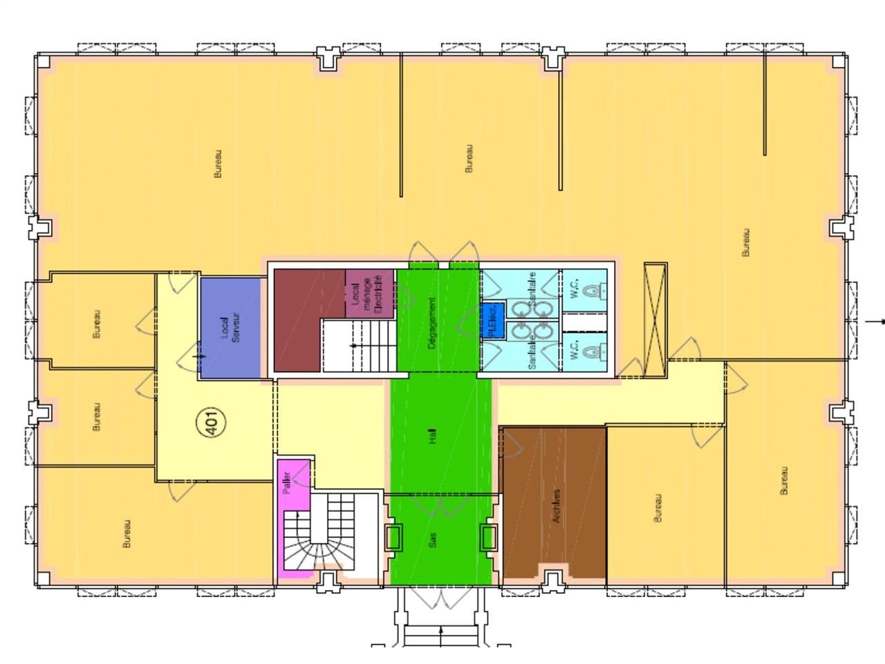 Location bureaux 395 m² divisibles à partir de 100 m²