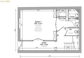 Location bureau Bordeaux (33000) - 112 m²