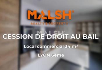 Location local commercial Lyon 6 (69006) - 34 m²