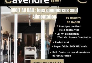 Location local commercial Mâcon (71000) - 47 m²