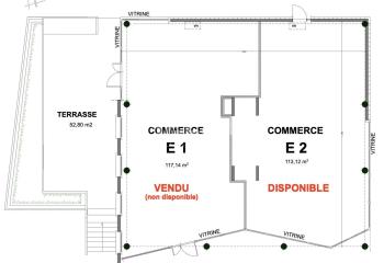 Local commercial à vendre Genas (69740) - 113 m²