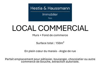 Local commercial à vendre Paris 3 (75003) - 150 m² à Paris 3 - 75003