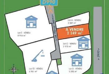 Terrain à vendre Aubusson (23200) - 2249 m² à Aubusson - 23200