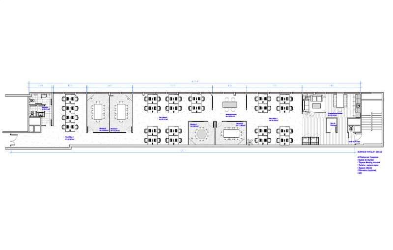 Coworking & bureaux flexibles à Paris 1 - 75001 plan - 1