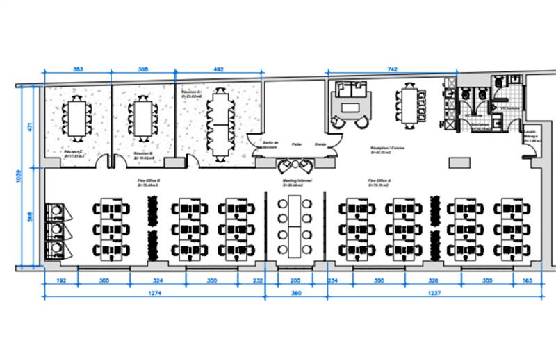 Coworking & bureaux flexibles à Paris 10 - 75010 plan - 1