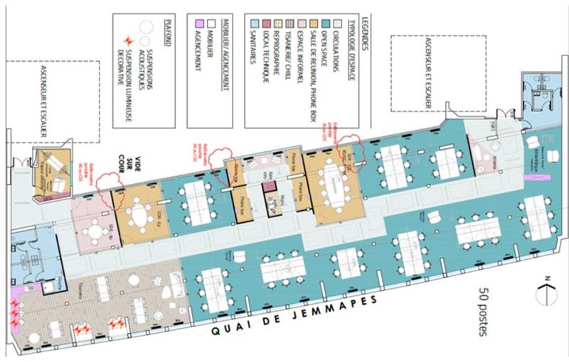 Coworking & bureaux flexibles à Paris 10 - 75010 plan - 1