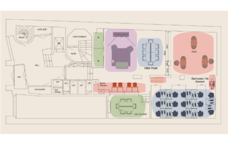 Coworking & bureaux flexibles à Paris 10 - 75010 plan - 1