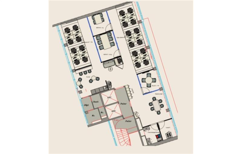 Coworking & bureaux flexibles à Paris 17 - 75017 plan - 1