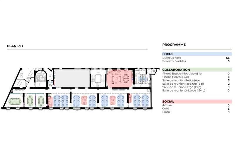 Coworking & bureaux flexibles à Paris 2 - 75002 plan - 1