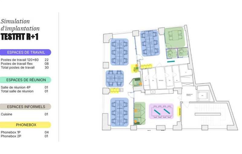 Coworking & bureaux flexibles à Paris 2 - 75002 plan - 1