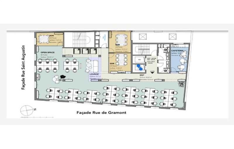 Coworking & bureaux flexibles à Paris 2 - 75002 plan - 1