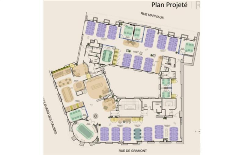 Coworking & bureaux flexibles à Paris 2 - 75002 plan - 1