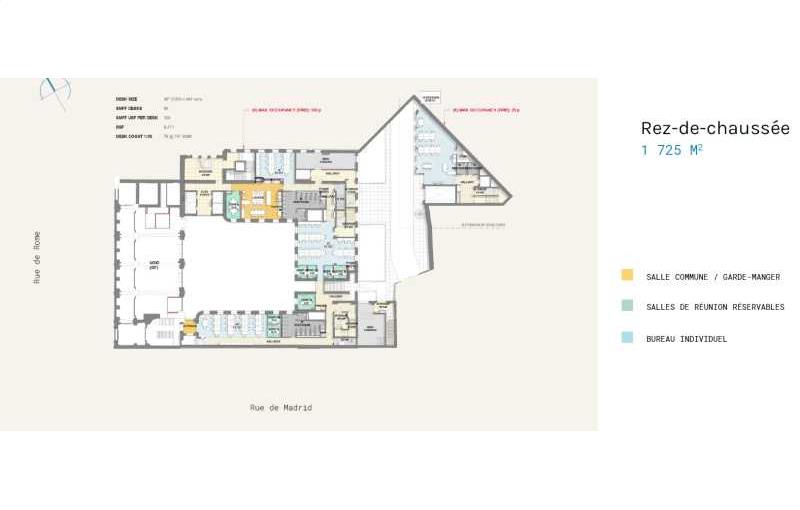 Coworking & bureaux flexibles à Paris 8 - 75008 plan - 1