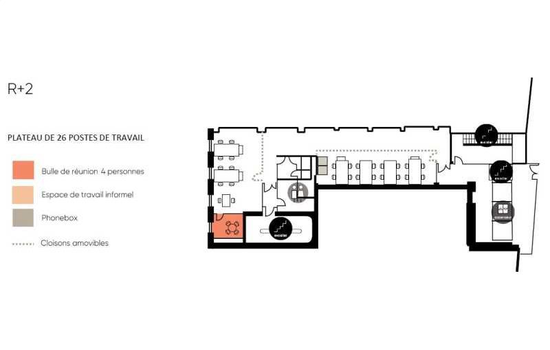 Coworking & bureaux flexibles à Paris 8 - 75008 plan - 1