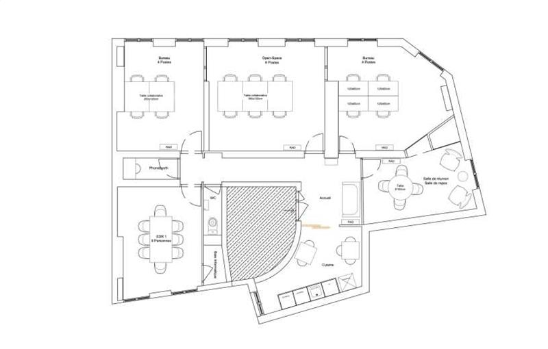 Coworking & bureaux flexibles à Paris 8 - 75008 plan - 1