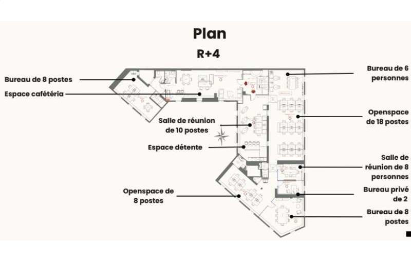 Coworking & bureaux flexibles à Paris 8 - 75008 plan - 1