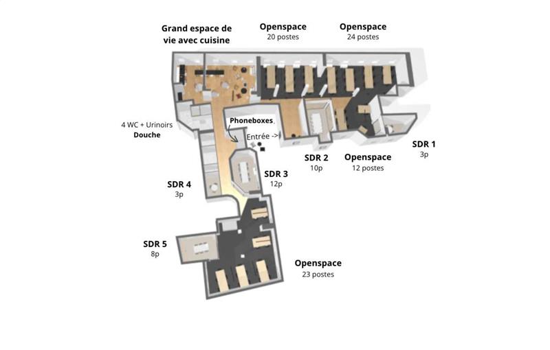 Coworking & bureaux flexibles à Paris 9 - 75009 plan - 1