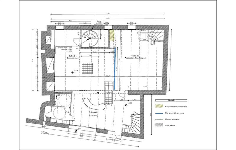 Location de bureau de 449 m² à Aix-en-Provence - 13100 plan - 1