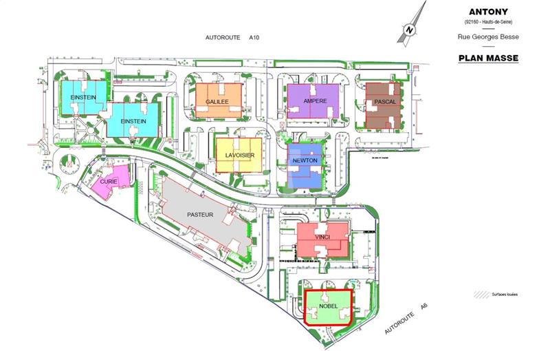 Location de bureau de 2 960 m² à Antony - 92160 plan - 1