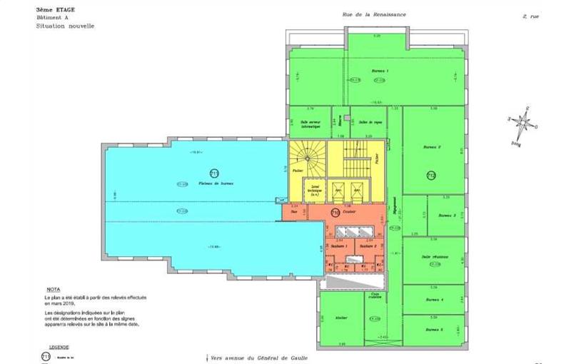 Location de bureau de 574 m² à Antony - 92160 plan - 1