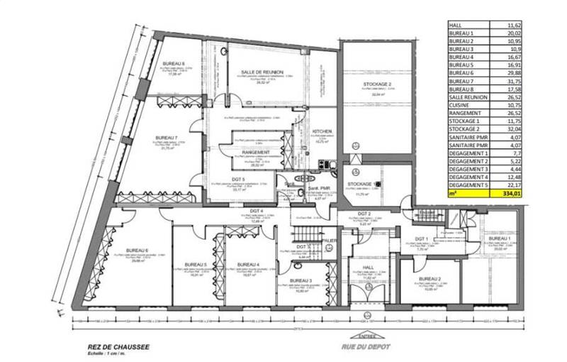 Location de bureau de 471 m² à Arras - 62000 plan - 1