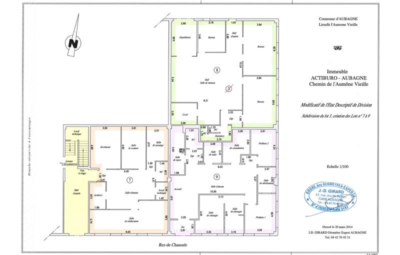 Location de bureau de 128 m² à Aubagne - 13400 plan - 1