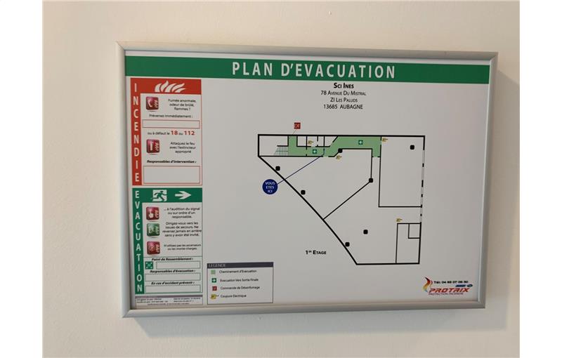 Location de bureau de 208 m² à Aubagne - 13400 plan - 1