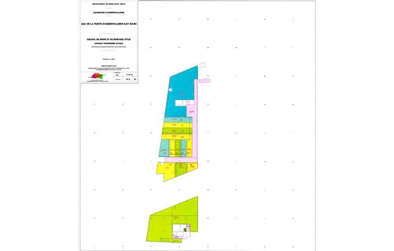 Location de bureau de 270 m² à Aubervilliers - 93300 plan - 1