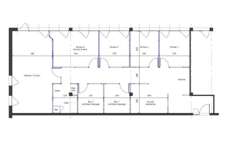 Location de bureau de 123 m² à Avignon - 84000 plan - 1