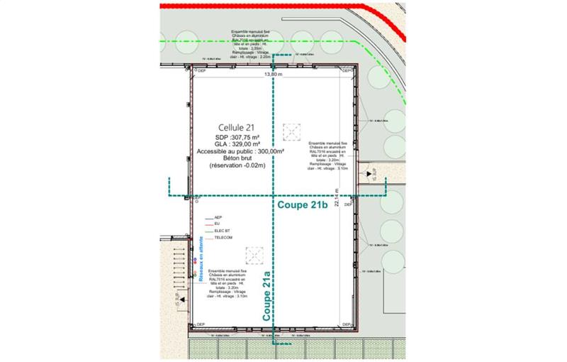 Location de bureau de 307 m² à Bain-de-Bretagne - 35470 plan - 1