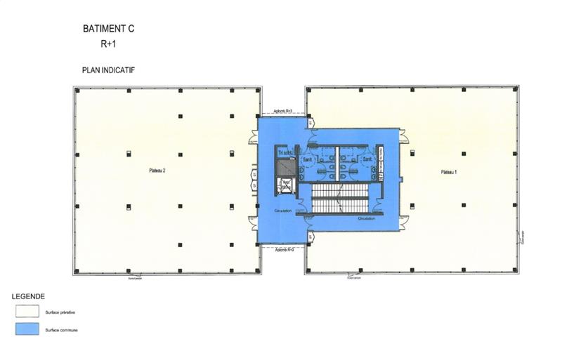 Location de bureau de 1 714 m² à Balma - 31130 plan - 1