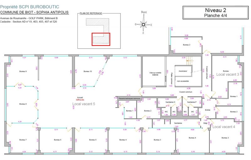 Location de bureau de 192 m² à Biot - 06410 plan - 1