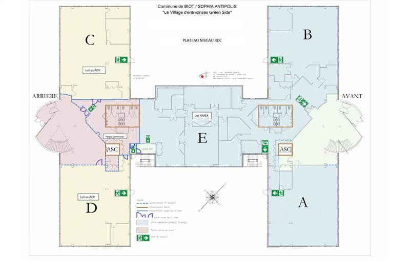 Location de bureau de 601 m² à Biot - 06410 plan - 1