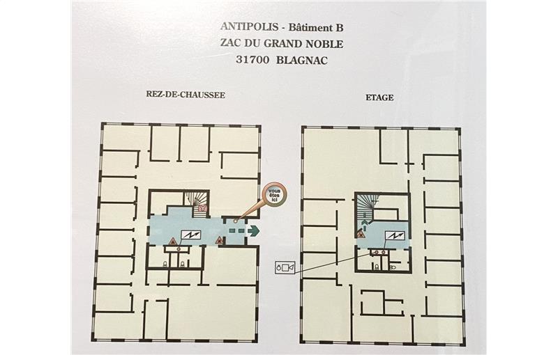 Location de bureau de 420 m² à Blagnac - 31700 plan - 1