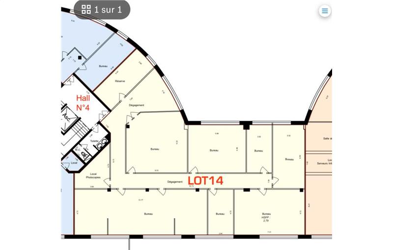 Location de bureau de 320 m² à Boisemont - 95000 plan - 1