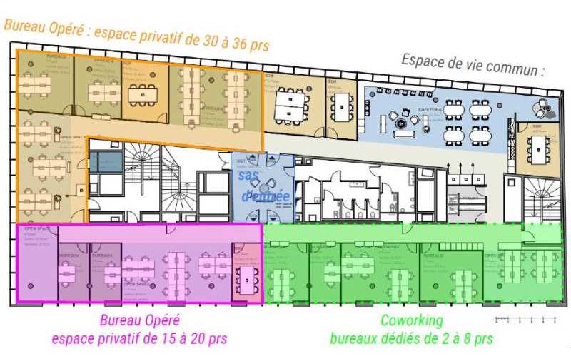 Location de bureau de 378 m² à Bordeaux - 33000 plan - 1