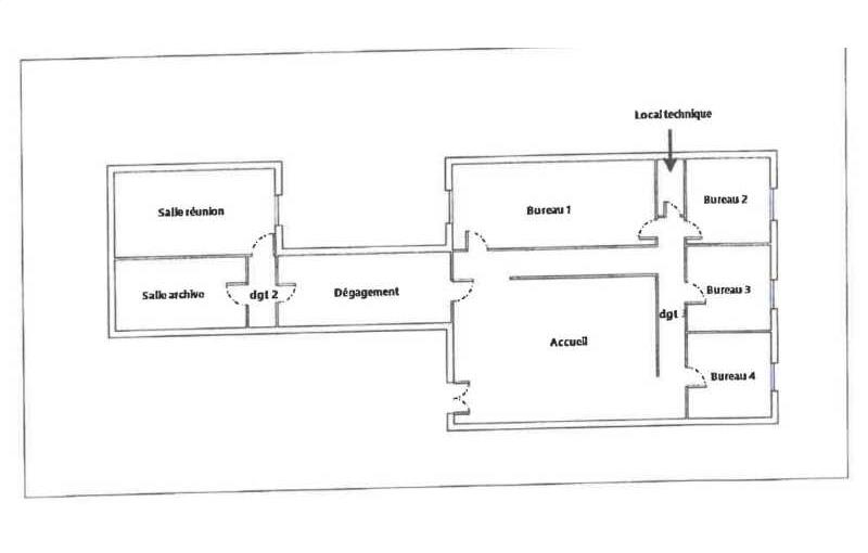 Location de bureau de 352 m² à Bordeaux - 33000 plan - 1