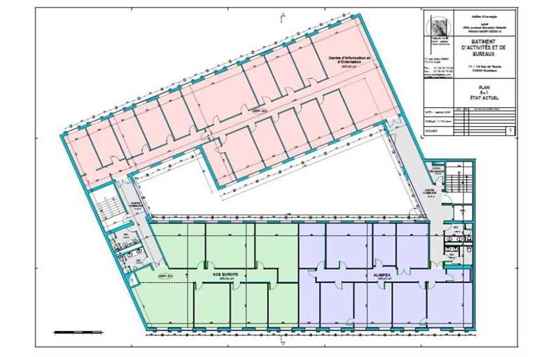 Location de bureau de 400 m² à Bordeaux - 33000 plan - 1