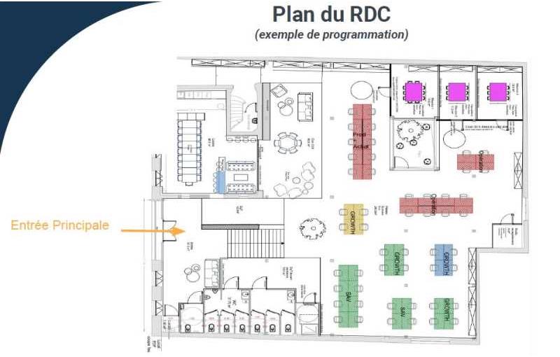 Location de bureau de 500 m² à Bordeaux - 33000 plan - 1