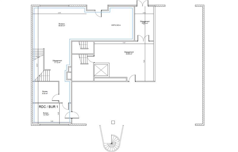 Location de bureau de 635 m² à Bordeaux - 33000 plan - 1