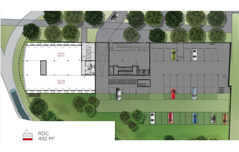 Location de bureau de 2 940 m² à Bordeaux - 33000 plan - 1