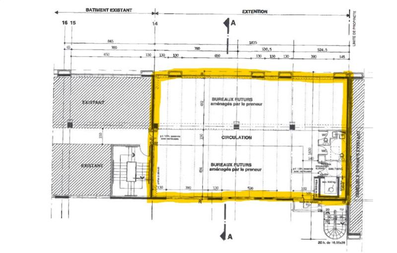 Location de bureau de 2 301 m² à Bordeaux - 33000 plan - 1