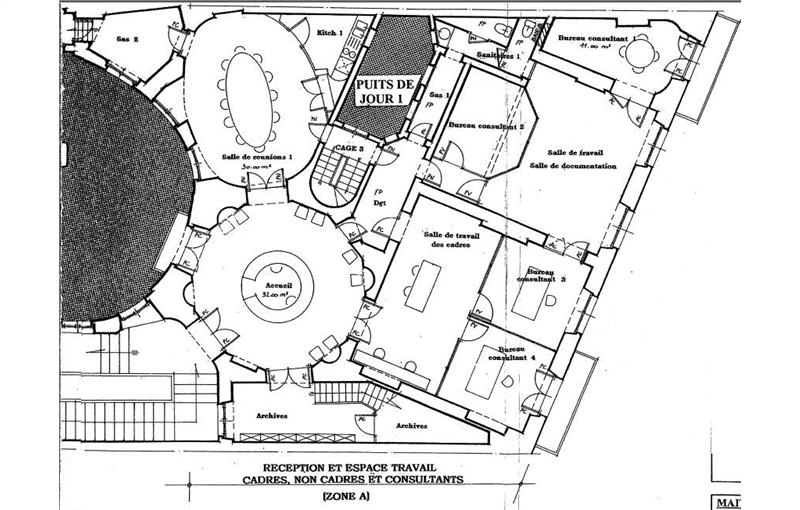 Location de bureau de 392 m² à Bordeaux - 33000 plan - 1