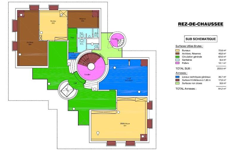 Location de bureau de 959 m² à Bordeaux - 33000 plan - 1