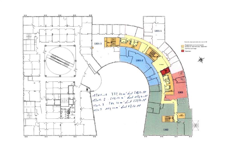 Location de bureau de 450 m² à Bordeaux - 33000 plan - 1